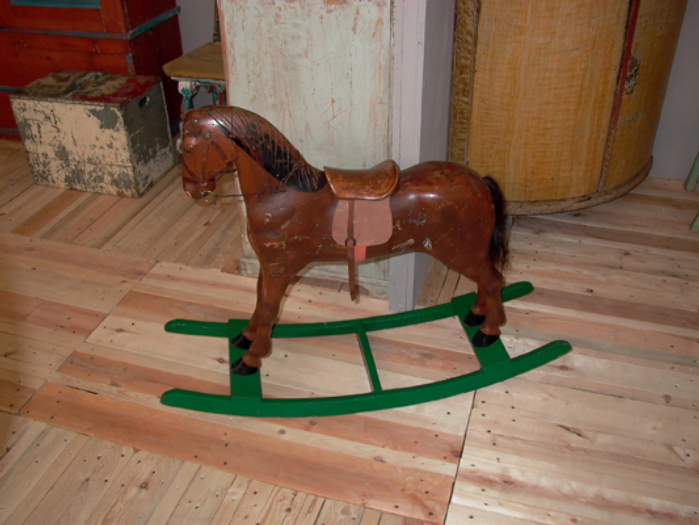 fantastic wodden rocking horse, Sweden, 19th/20th century - #10004 